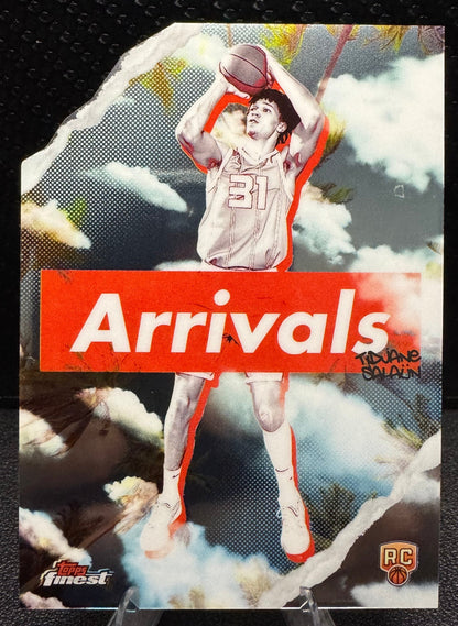 2024 - 25 Finest Arrivals Refractors A7 Tidjane Salaun RC Charlotte Hornets - 787 Hobby House