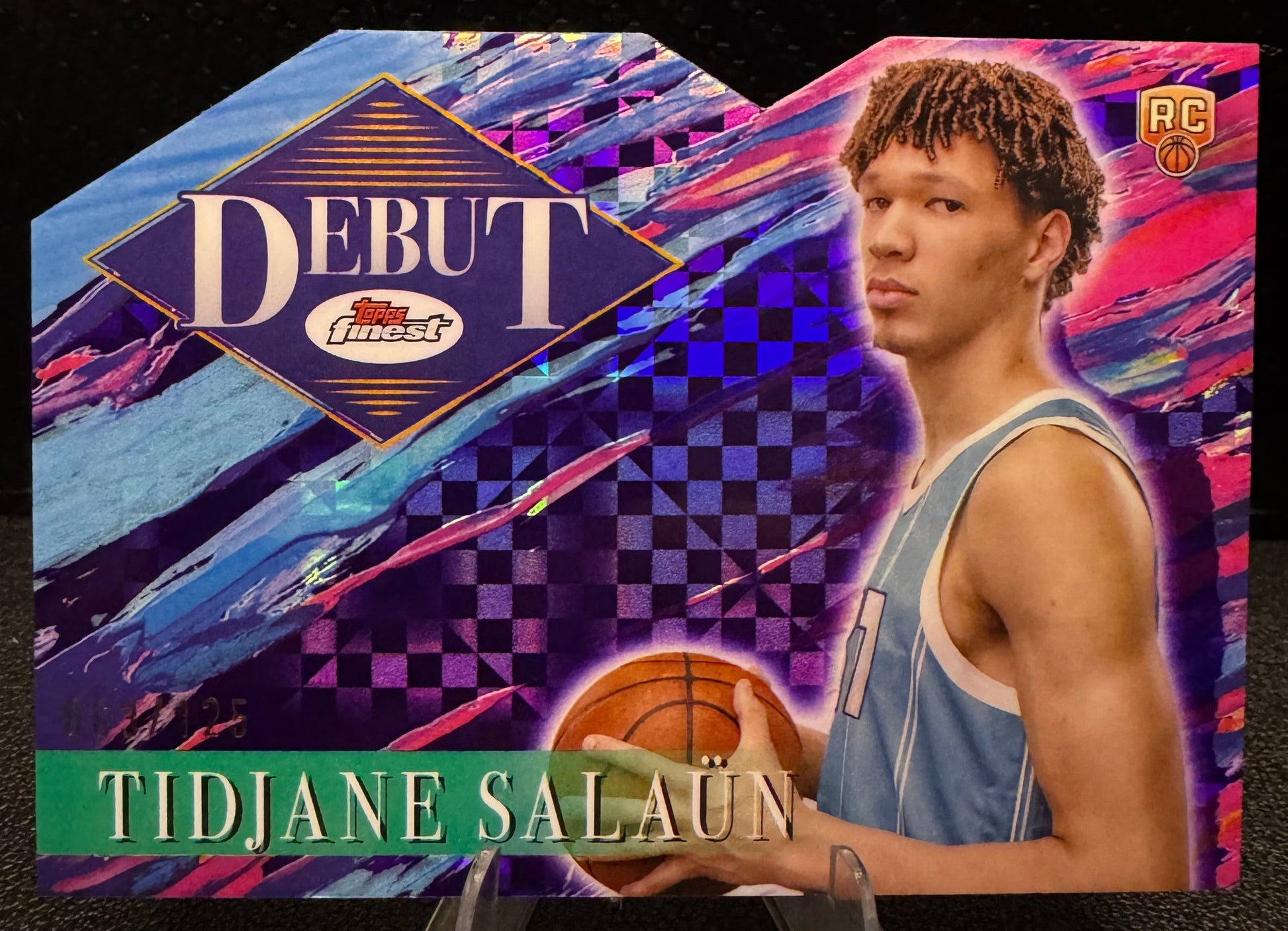 2024 - 25 Finest Debut Purple X - Fractors D7 Tidjane Salaun Charlotte Hornets - 787 Hobby House