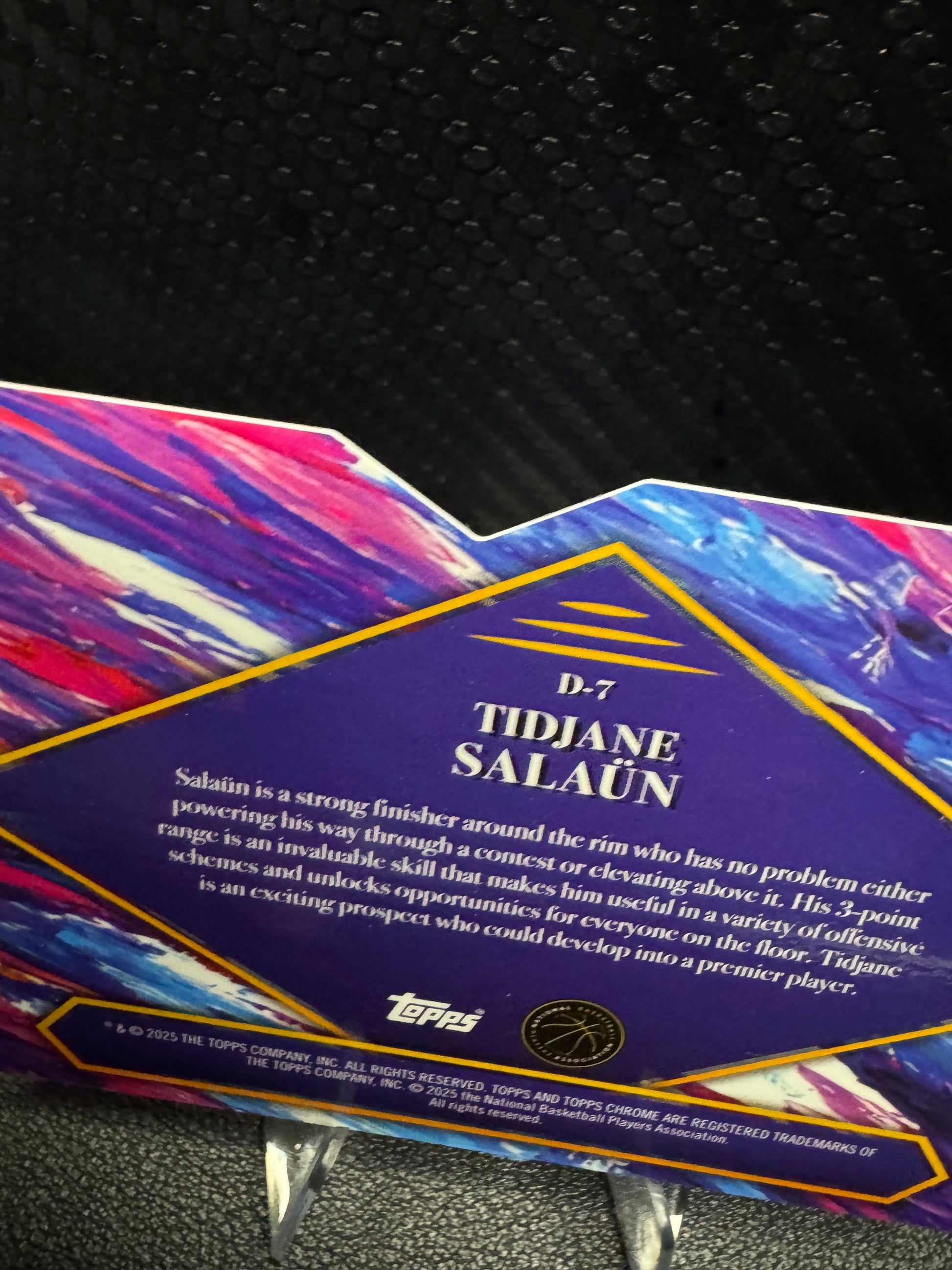 2024 - 25 Finest Debut Purple X - Fractors D7 Tidjane Salaun Charlotte Hornets - 787 Hobby House