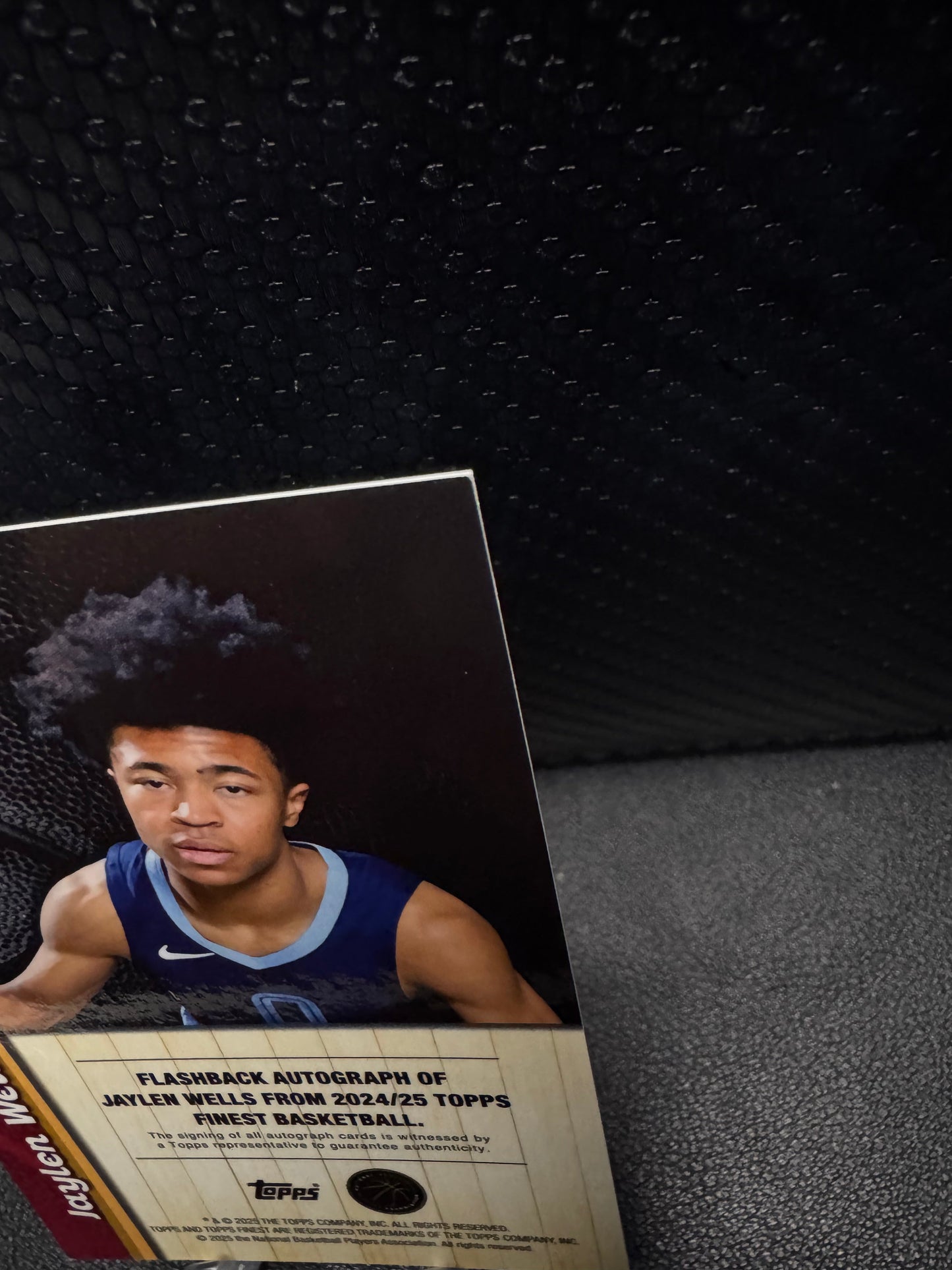 2024 - 25 Finest Flashback Autographs Gold Geometric Refractors FBAJW Jaylen Wells - 787 Hobby House