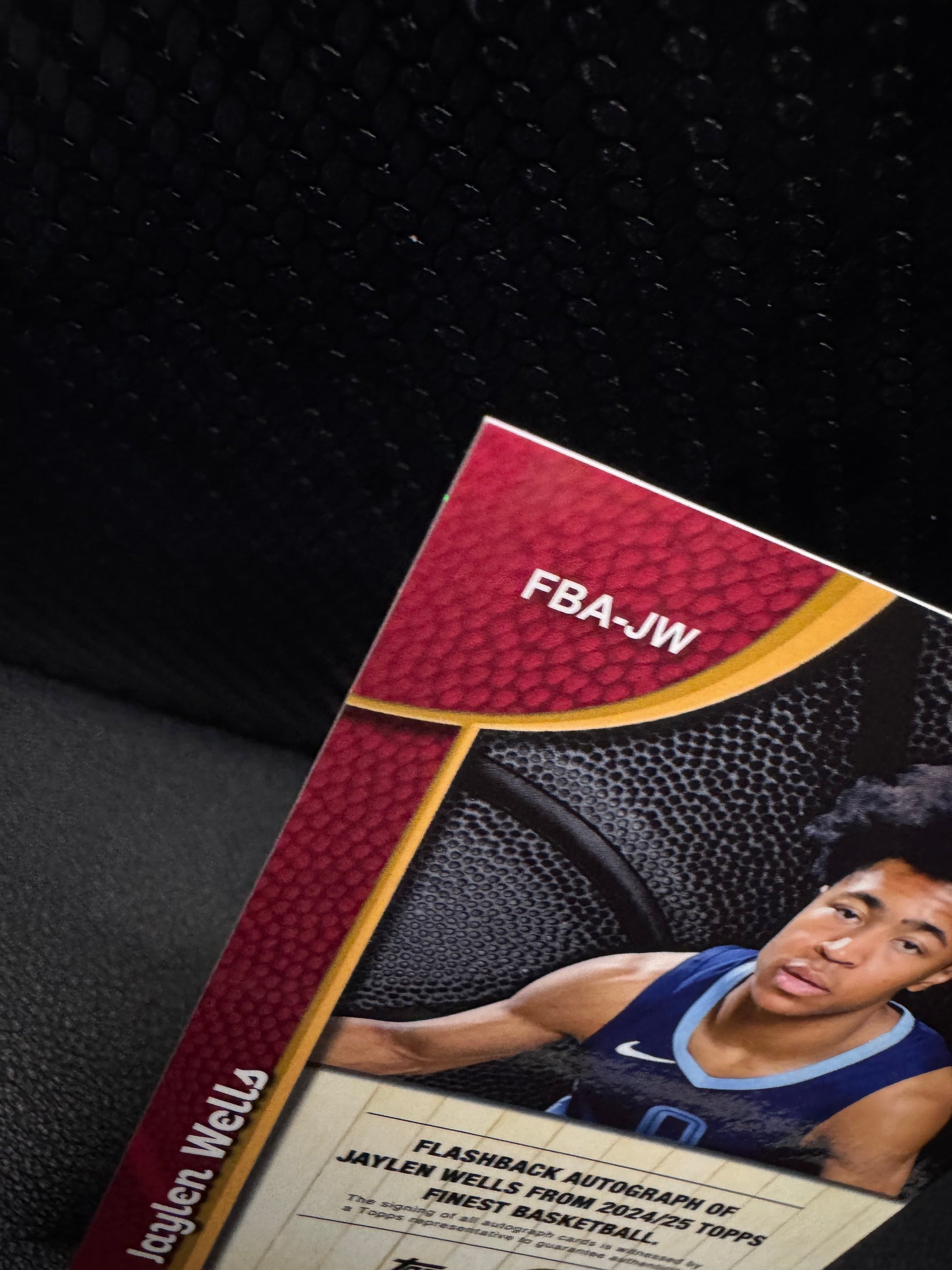 2024 - 25 Finest Flashback Autographs Gold Geometric Refractors FBAJW Jaylen Wells - 787 Hobby House