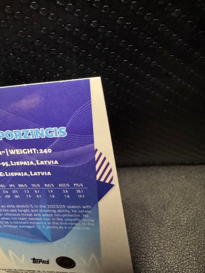 2024 - 25 Finest Purple Refractors 5 Kristaps Porzingis Boston Celtics 17/200 - 787 Hobby House