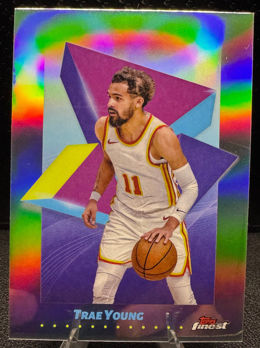 2024 - 25 Finest Refractors 2 Trae Young Atlanta Hawks - 787 Hobby House