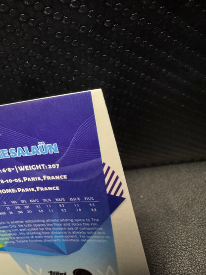 2024 - 25 Finest Sky Blue Refractors 14 Tidjane Salaun Charlotte Hornets RC - 787 Hobby House