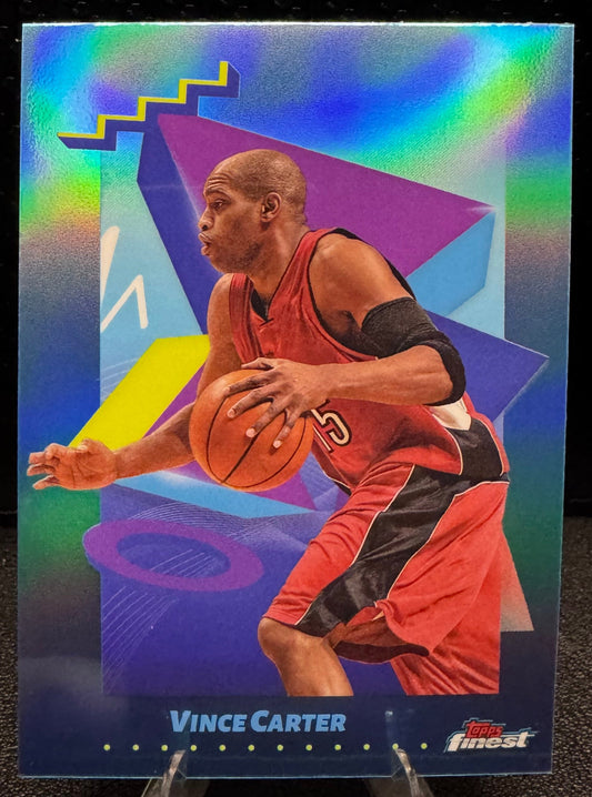 2024 - 25 Finest Sky Blue Refractors 192 Vince Carter Toronto Raptors - 787 Hobby House