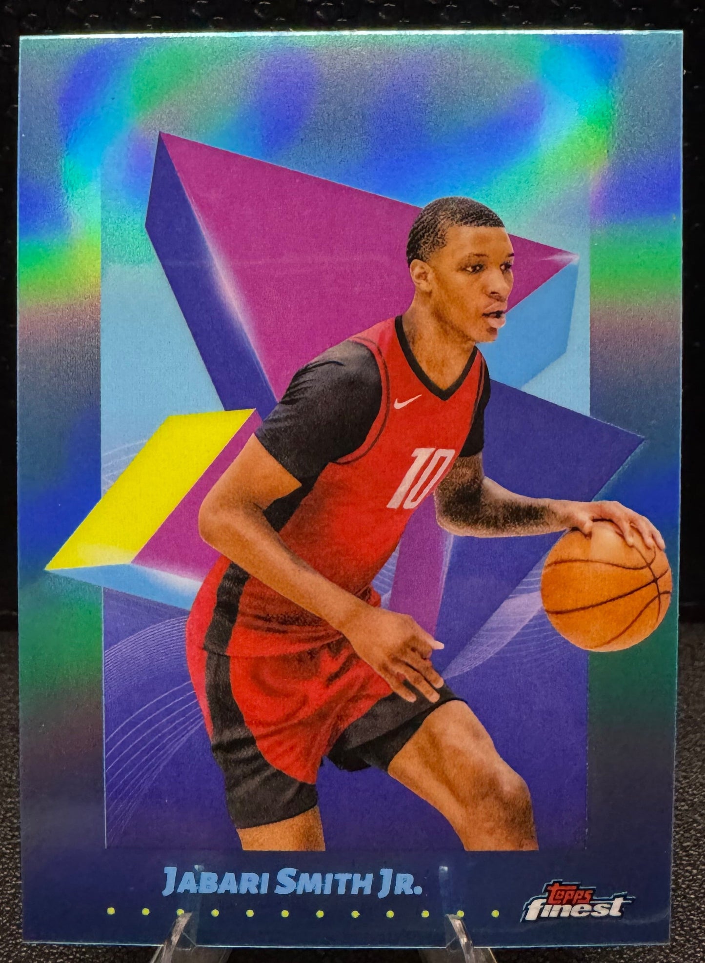 2024 - 25 Finest Sky Blue Refractors 33 Jabari Smith Jr. Houston Rockets - 787 Hobby House
