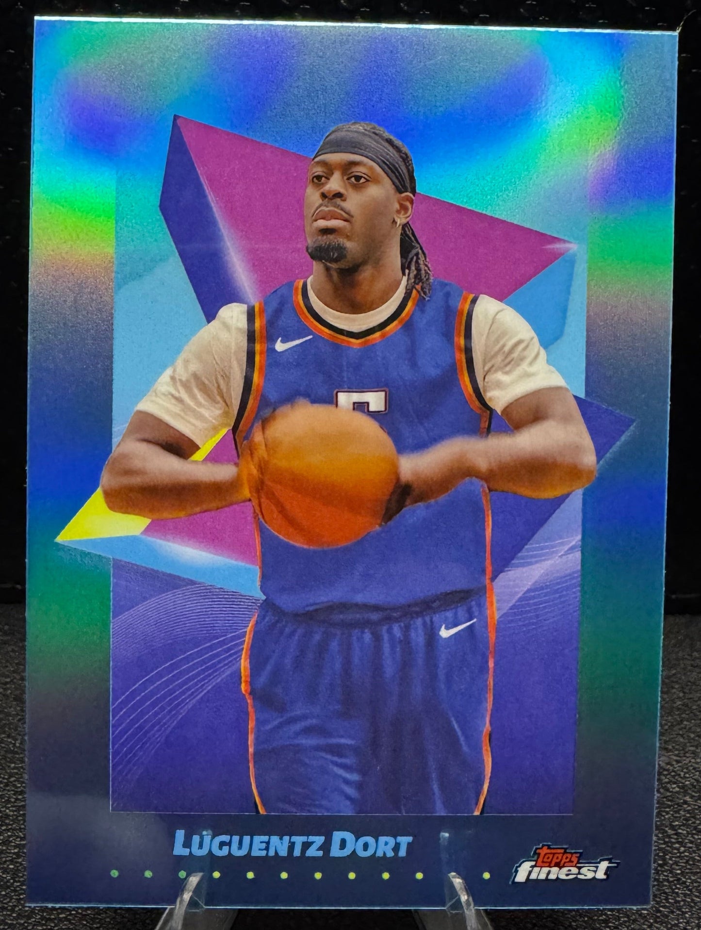 2024 - 25 Finest Sky Blue Refractors 66 Luguentz Dort Oklahoma City Thunder - 787 Hobby House