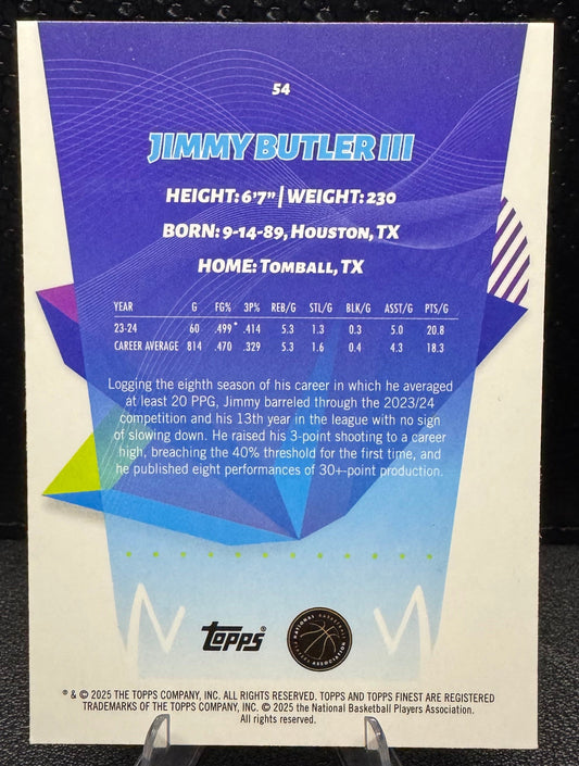 2024 - 25 Finest X - Fractors 54 Jimmy Butler III Golden State Warriors - 787 Hobby House