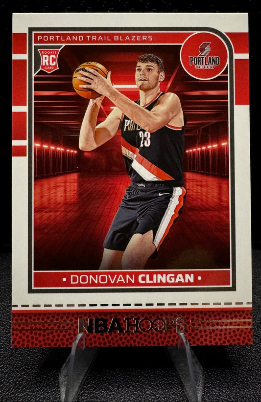2024 - 25 Hoops 237 Donovan Clingan RC Portland Trailblazers - 787 Hobby House