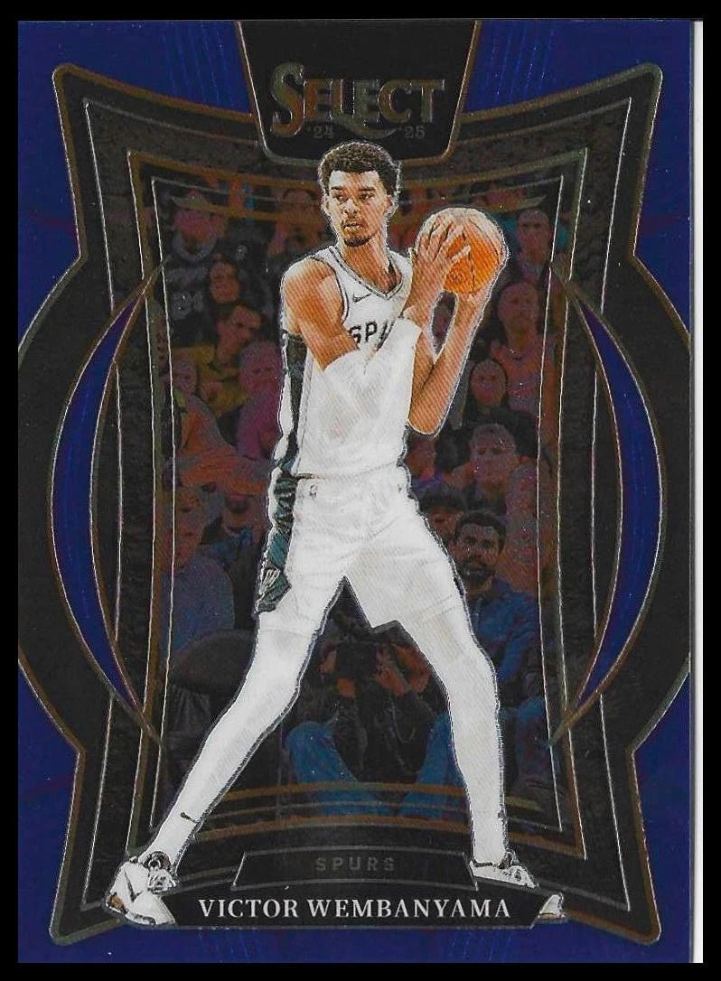 2024-25 Panini Select 9 Victor Wembanyama Blue (Retail) San Antonio Spurs - 787 Hobby House