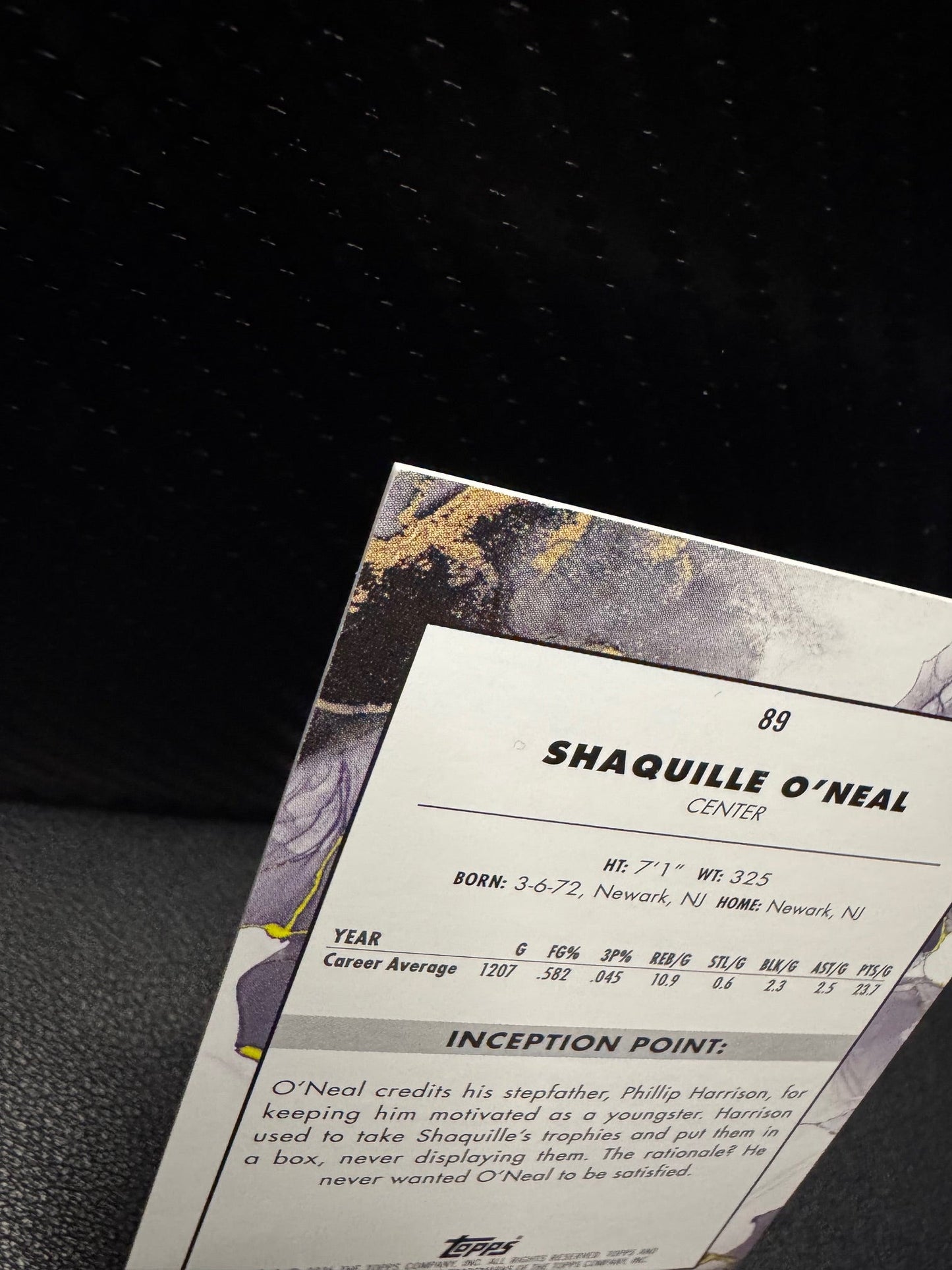 2024 - 25 Topps Inception 89 Shaquille O'Neal Los Angeles Lakers - 787 Hobby House