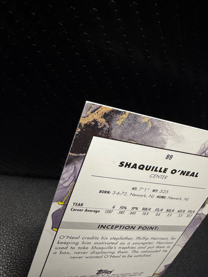 2024 - 25 Topps Inception 89 Shaquille O'Neal Los Angeles Lakers - 787 Hobby House
