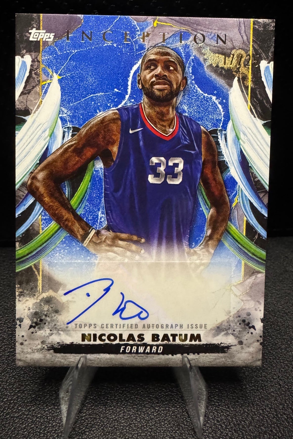 2024 - 25 Topps Inception AC - NB Nicolas Batum Autographs Blue 17/99 AU Los Angeles Clippers - 787 Hobby House