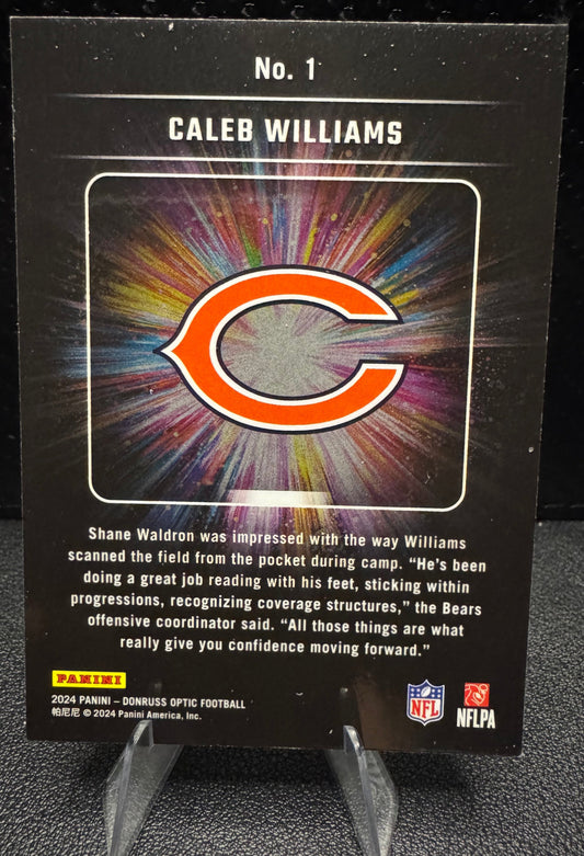 2024 Donruss Optic 1 Caleb Williams Light It Up Chicago Bears RC - 787 Hobby House