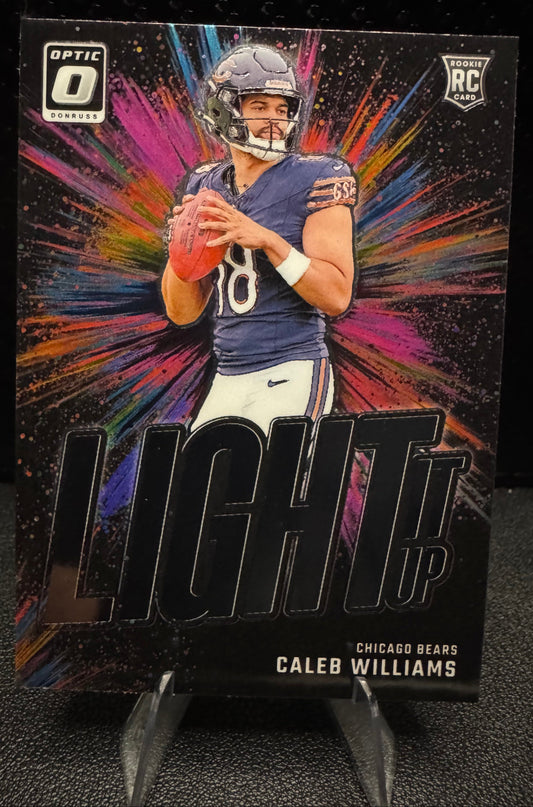 2024 Donruss Optic 1 Caleb Williams Light It Up Chicago Bears RC - 787 Hobby House