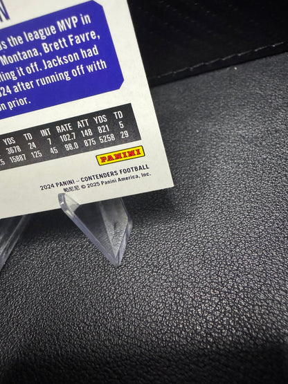 2024 Panini Contenders 7 Lamar Jackson Retail Baltimore Ravens - 787 Hobby House