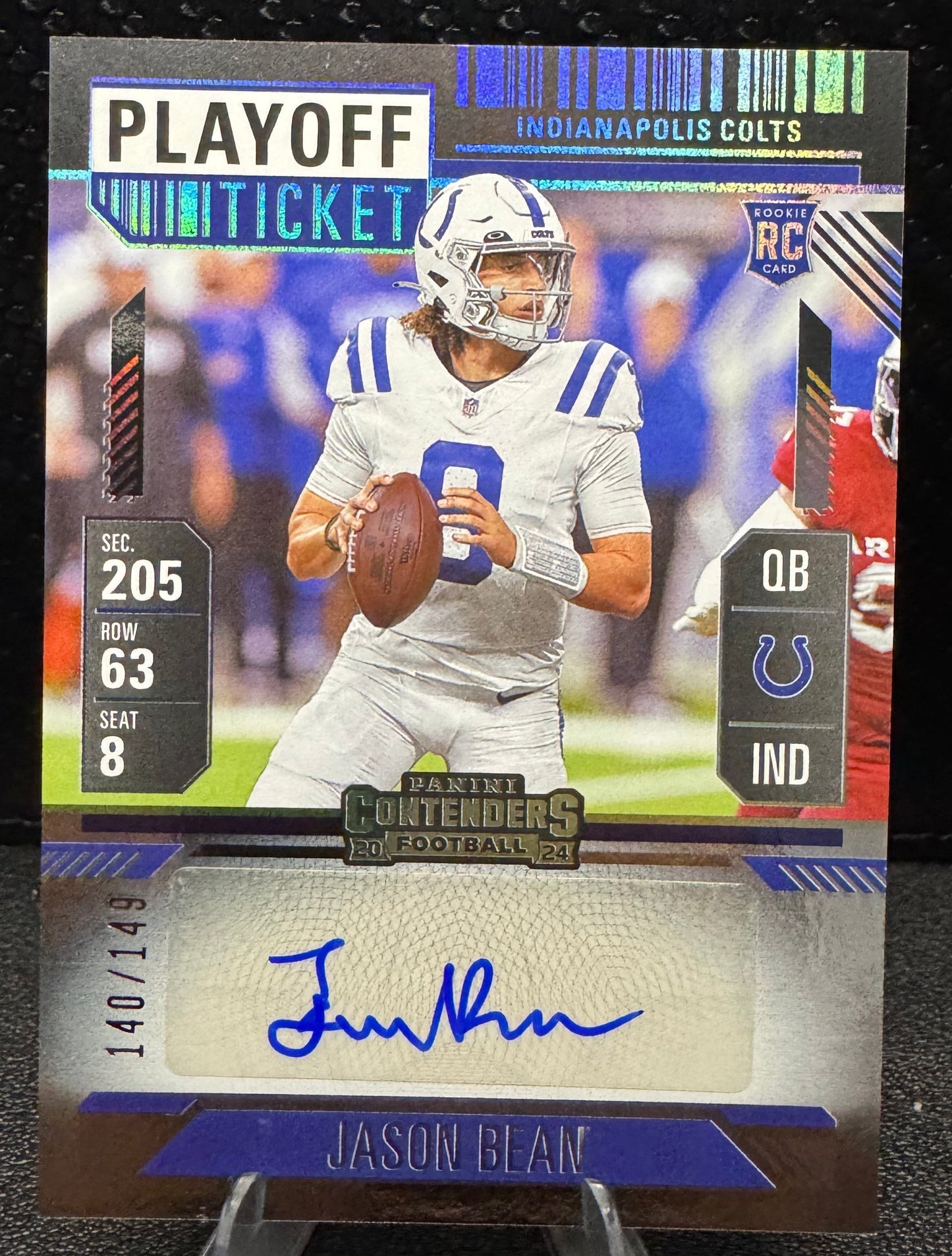 2024 Panini Contenders Playoff Ticket 157 Jason Bean RC/AU 140/149 - 787 Hobby House