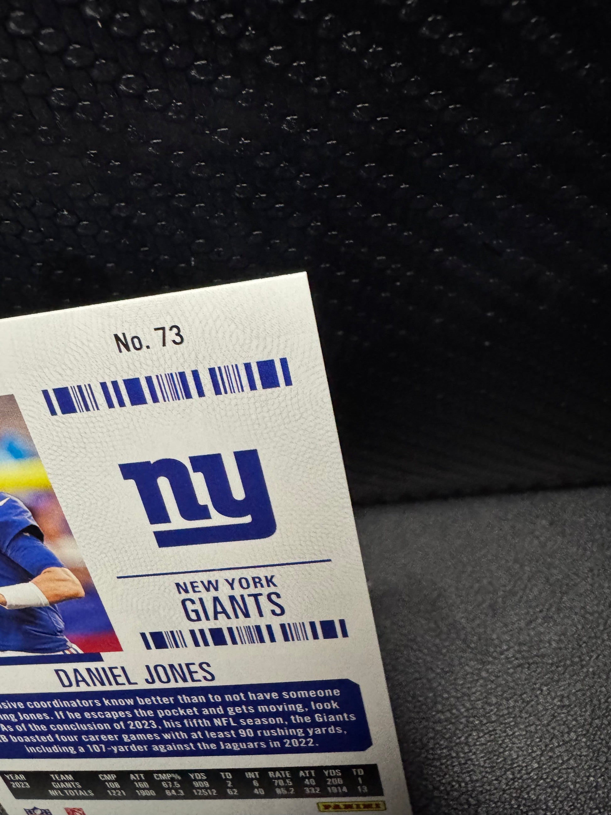 2024 Panini Contenders Playoff Ticket 73 Daniel Jones 104/199 - 787 Hobby House