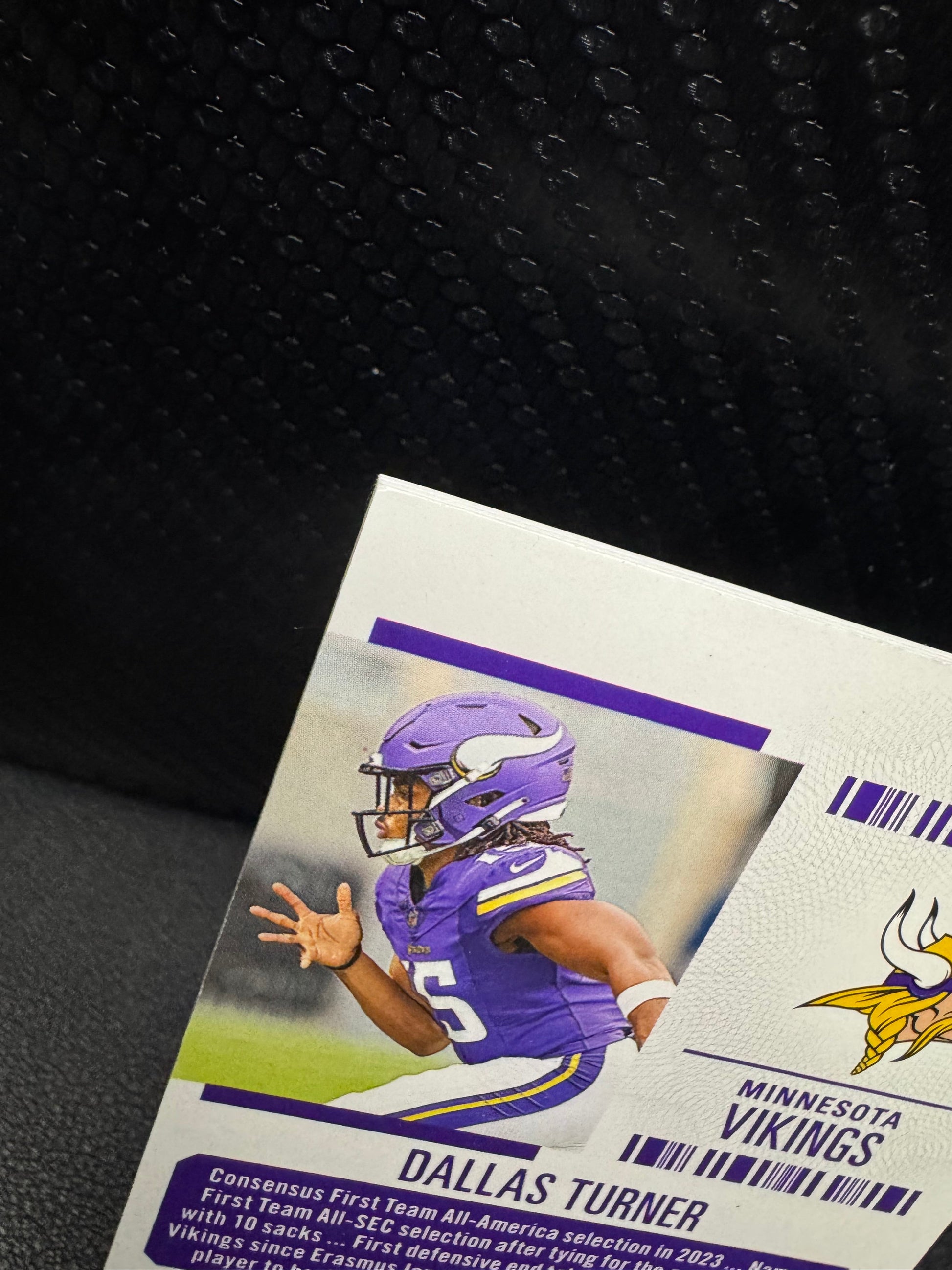 2024 Panini Contenders Rookie Ticket Swatches 10 Dallas Turner RC Vikings - 787 Hobby House