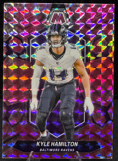 2024 Panini Mosaic Mosaic Camo Pink 21 Kyle Hamilton Baltimore Ravens - 787 Hobby House
