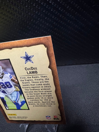 2024 Panini Mosaic Notoriety 3 CeeDee Lamb Dallas Cowboys - 787 Hobby House