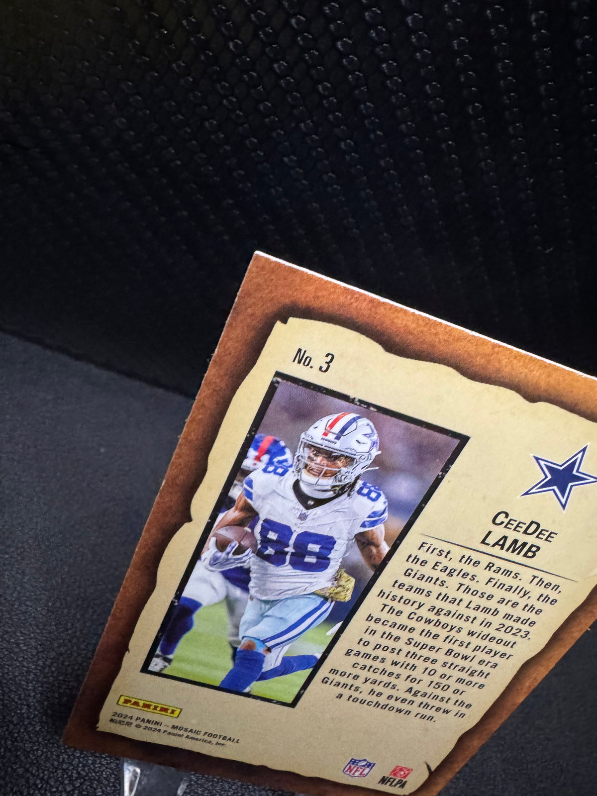 2024 Panini Mosaic Notoriety 3 CeeDee Lamb Dallas Cowboys - 787 Hobby House