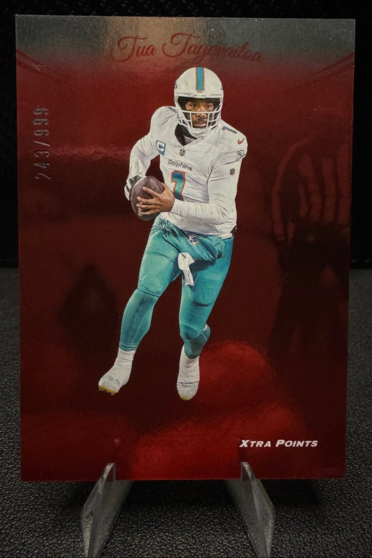 2024 Panini Prestige 182 Tua Tagovailoa Red Xtra Points 243/999 Miami Dolphins - 787 Hobby House
