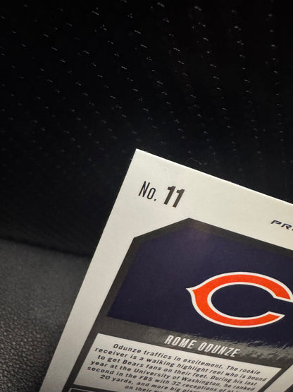 2024 Panini Prizm 11 Rome Odunze Emergent No Huddle Prizm RC Chicago Bears - 787 Hobby House