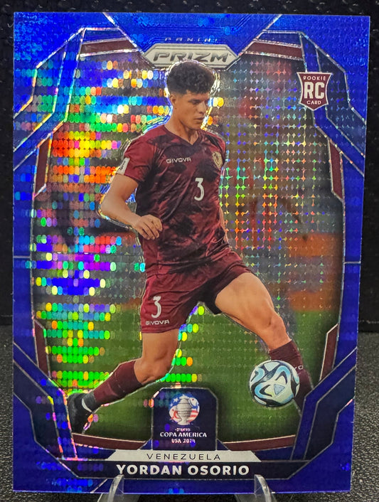 2024 Panini Prizm Copa America Prizms Blue Pulsar 110 Yordan Osorio RC 71/75 - 787 Hobby House