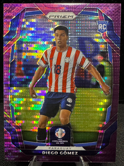 2024 Panini Prizm Copa America Prizms Purple Pulsar 83 Diego Gomez RC 2/49 - 787 Hobby House