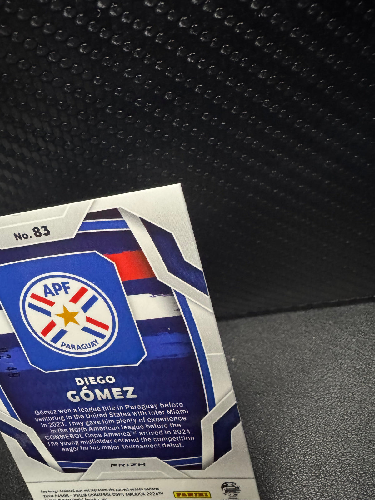 2024 Panini Prizm Copa America Prizms Purple Pulsar 83 Diego Gomez RC 2/49 - 787 Hobby House