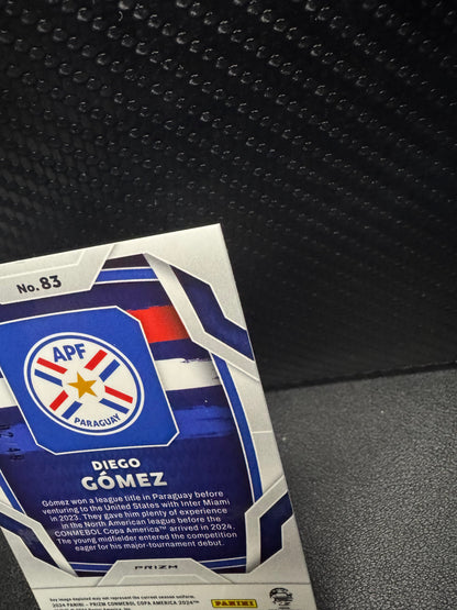 2024 Panini Prizm Copa America Prizms Purple Pulsar 83 Diego Gomez RC 2/49 - 787 Hobby House