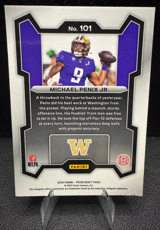 2024 Panini Prizm Draft Picks 101 Michael Penix Jr. RC Washington Huskies - 787 Hobby House