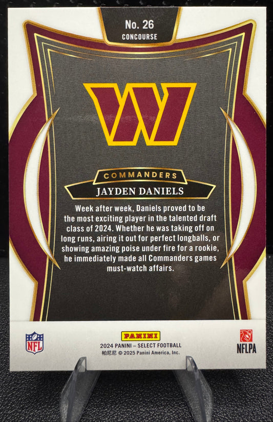 2024 Panini Select 26 Jayden Daniels RC Washington Commanders - 787 Hobby House