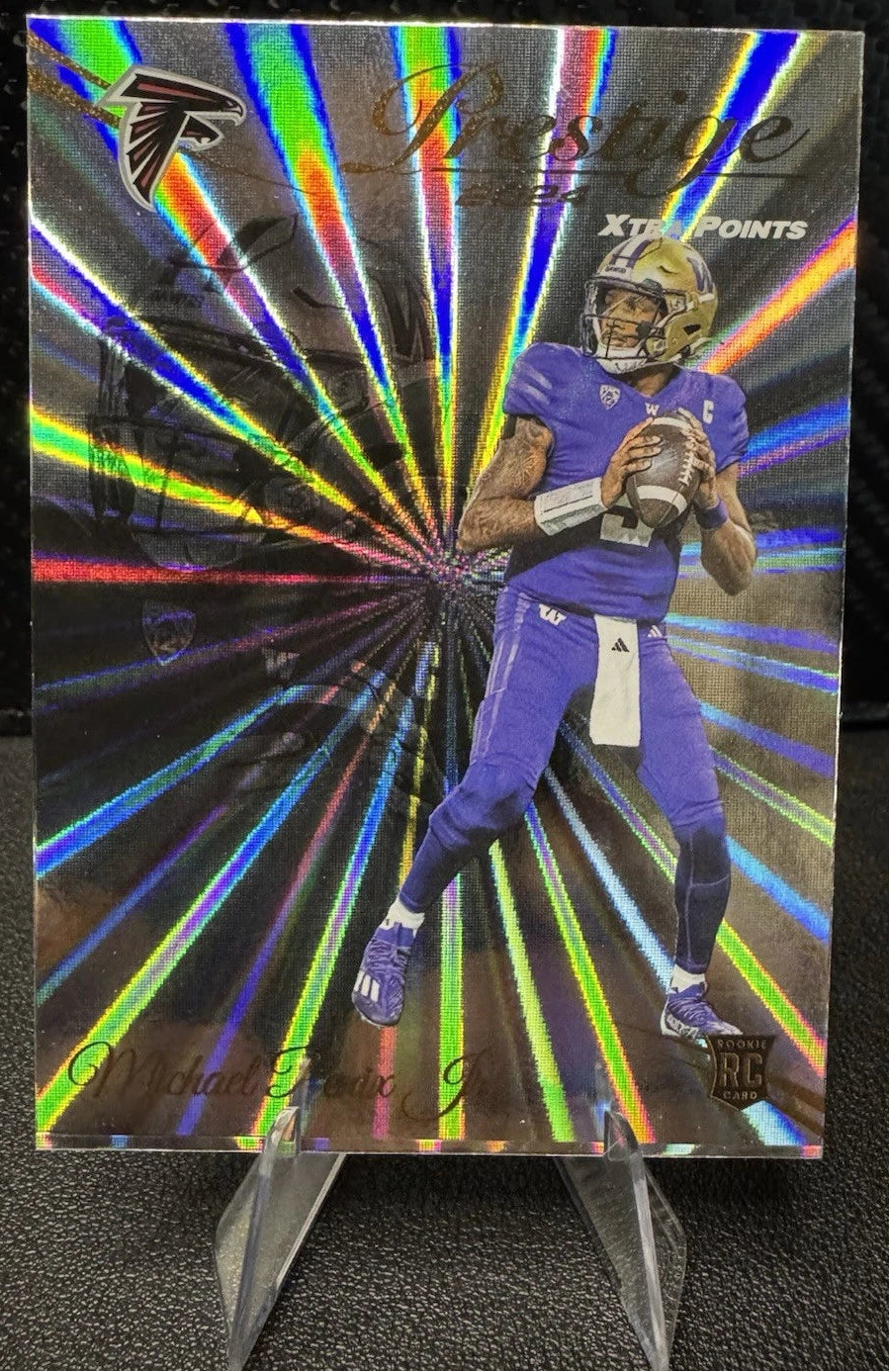 2024 Prestige Xtra Points Sunburst 335 Michael Penix Jr. RC Atlanta Falcons - 787 Hobby House