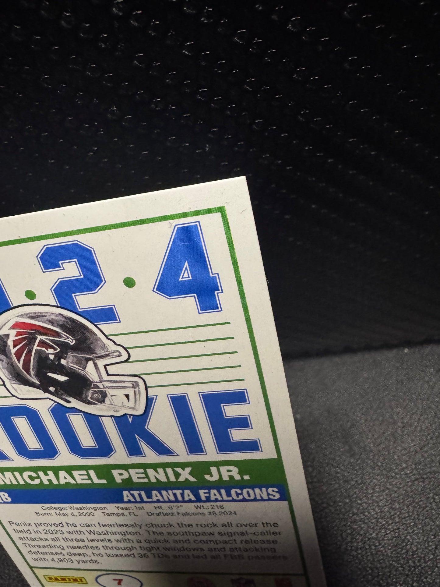 2024 Score 7 Michael Penix Jr. 35th Anniversary Rookies Atlanta Falcons - 787 Hobby House