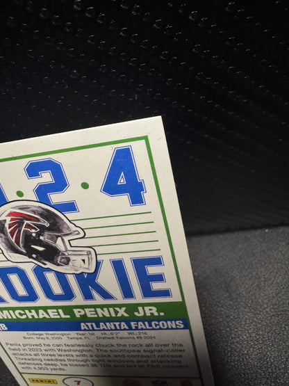 2024 Score 7 Michael Penix Jr. 35th Anniversary Rookies Atlanta Falcons - 787 Hobby House