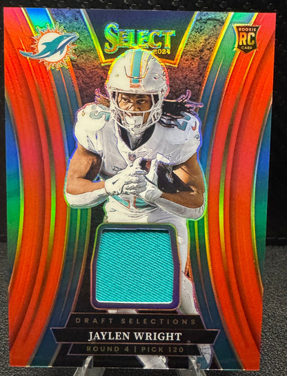 2024 Select Draft Selections Memorabilia Prizm Red 23 Jaylen Wright RC - 787 Hobby House