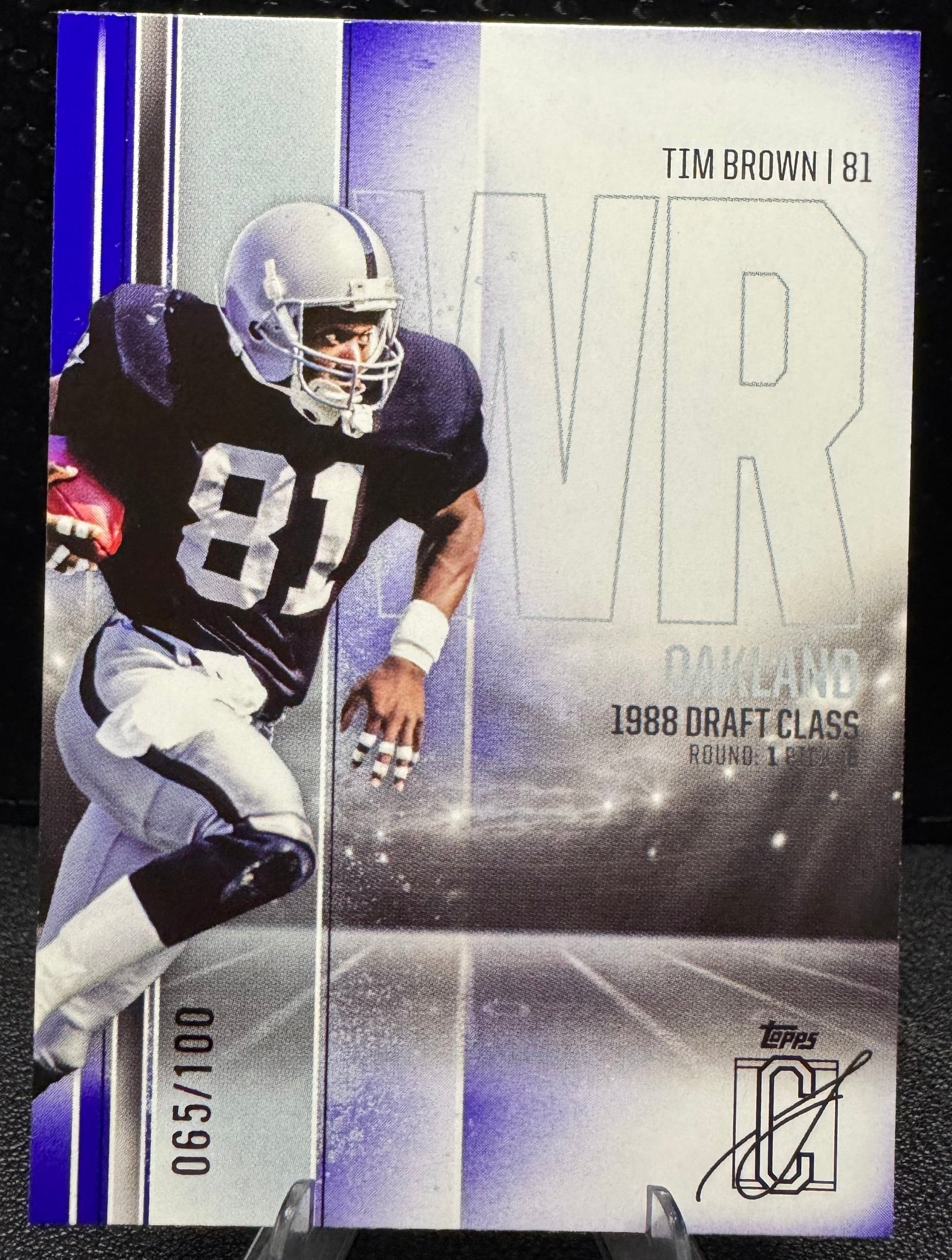 2024 Topps Signature Class Purple 40 Tim Brown 65/100 - 787 Hobby House