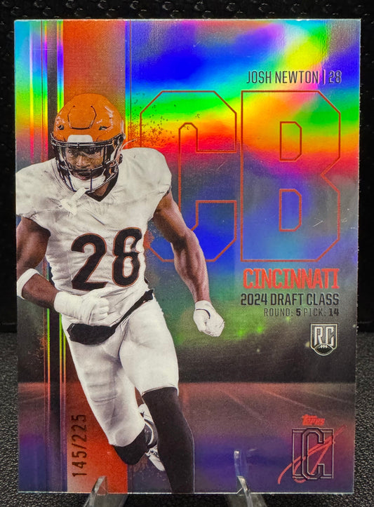 2024 Topps Signature Class Rookies Chrome Teal Refractors RCV32 Josh Newton RC 145/225 - 787 Hobby House