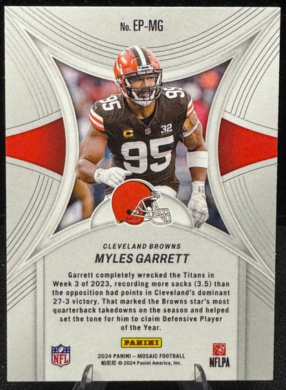 2024 Panini Mosaic Epic Performers #11 Myles Garrett Cleveland Browns