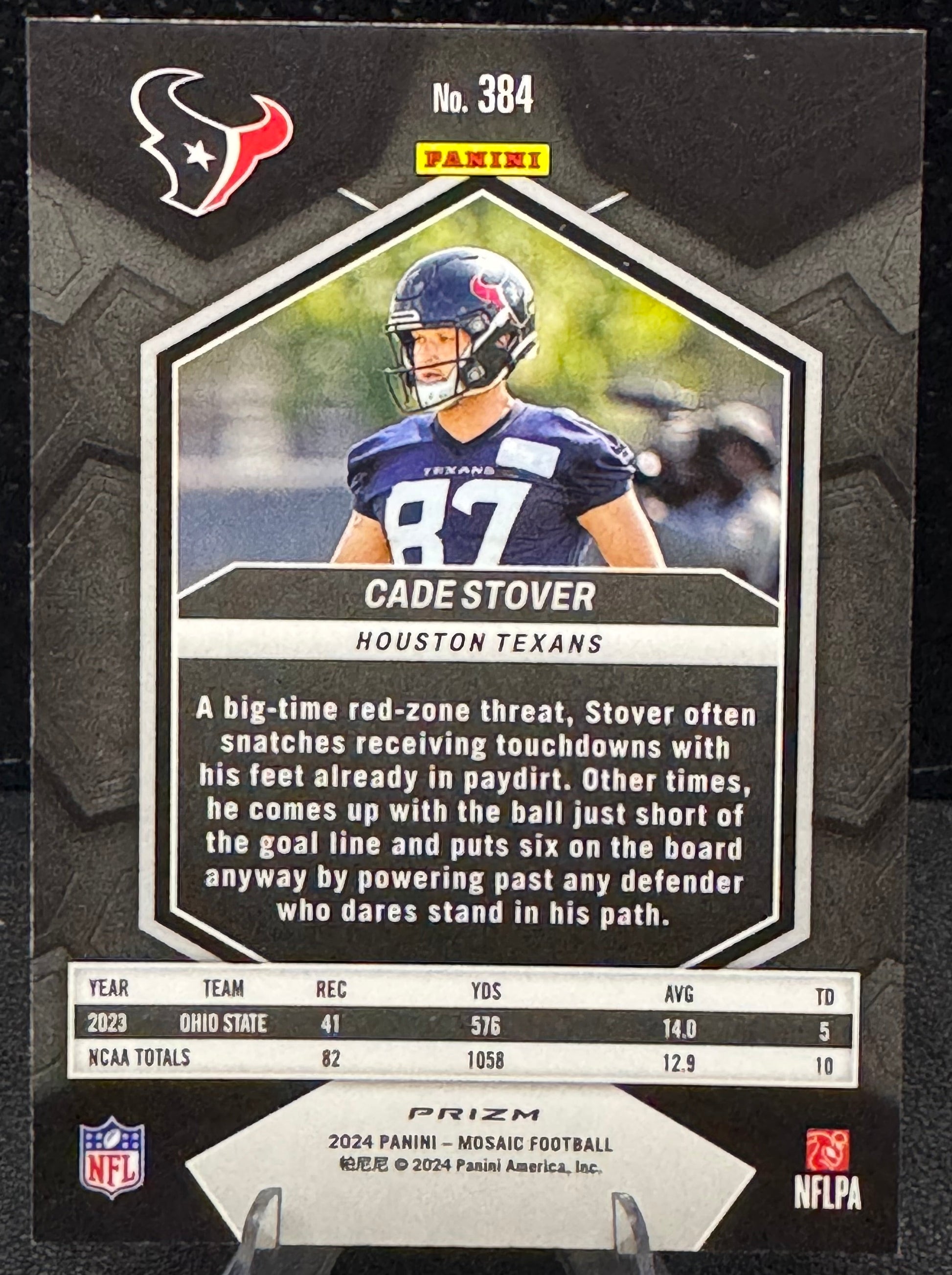 2024 Panini Mosaic Mosaic #384 Cade Stover RC Houston Texans