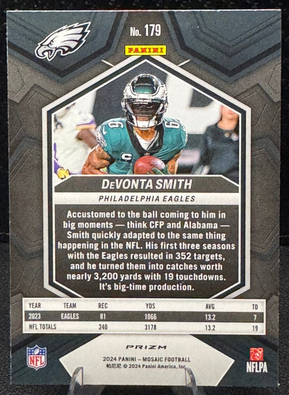 2024 Panini Mosaic Mosaic Camo Pink #179 DeVonta Smith Philadelphia Eagles