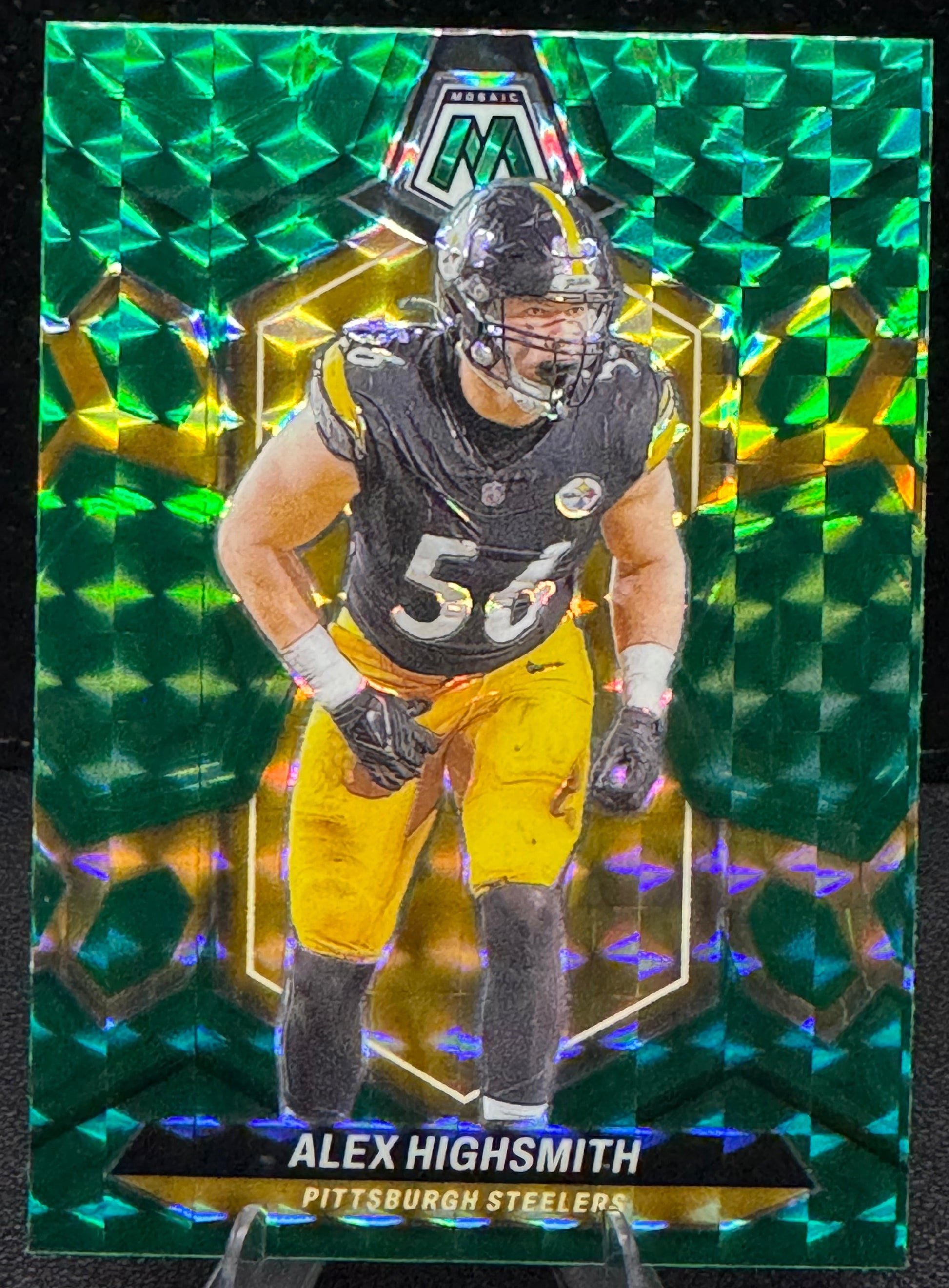 2024 Panini Mosaic Mosaic Green #189 Alex Highsmith Pittsburgh Steelers