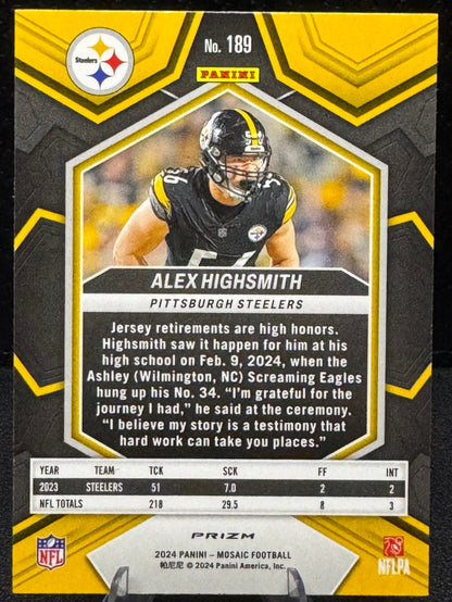 2024 Panini Mosaic Mosaic Green #189 Alex Highsmith Pittsburgh Steelers