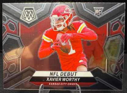 2024 Panini Mosaic NFL Debut #285 Xavier Worthy RC Kansas City Chiefs