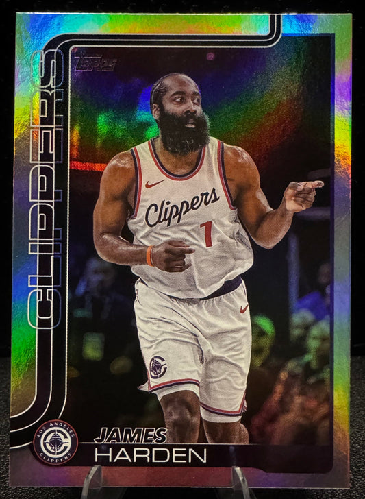 2025 - 26 Topps 143 James Harden Rainbow Foilboard Los Angeles Clippers - 787 Hobby House