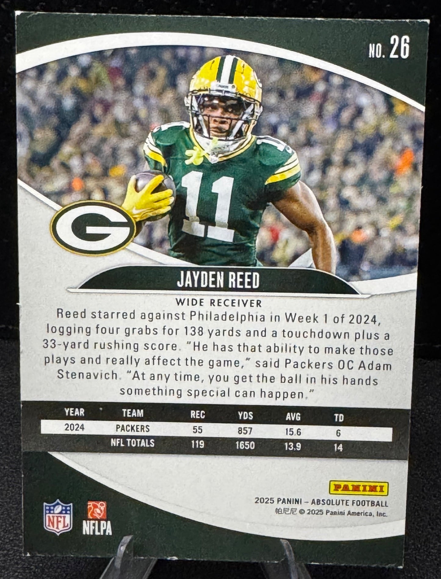 2025 Absolute 26 Jayden Reed Green Bay Packers - 787 Hobby House