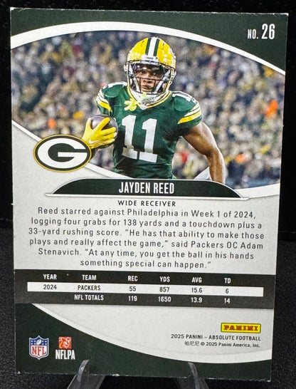 2025 Absolute 26 Jayden Reed Green Bay Packers - 787 Hobby House