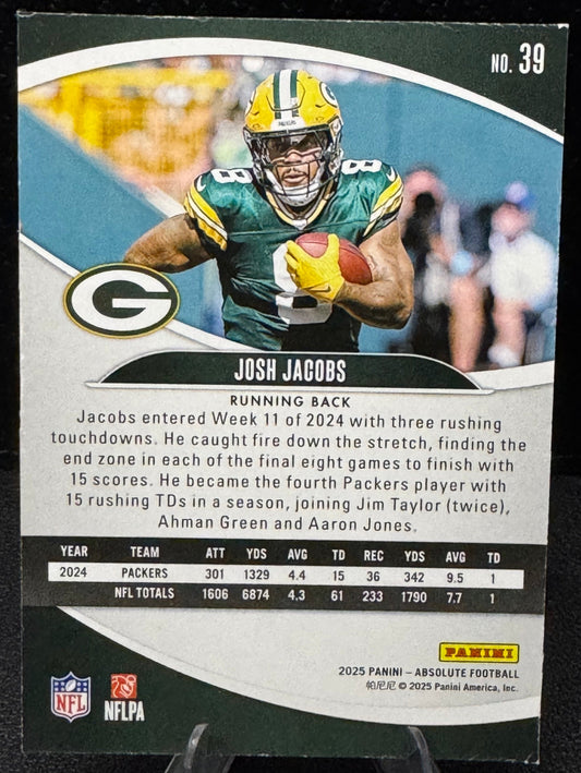 2025 Absolute 39 Josh Jacobs Green Bay Packers - 787 Hobby House